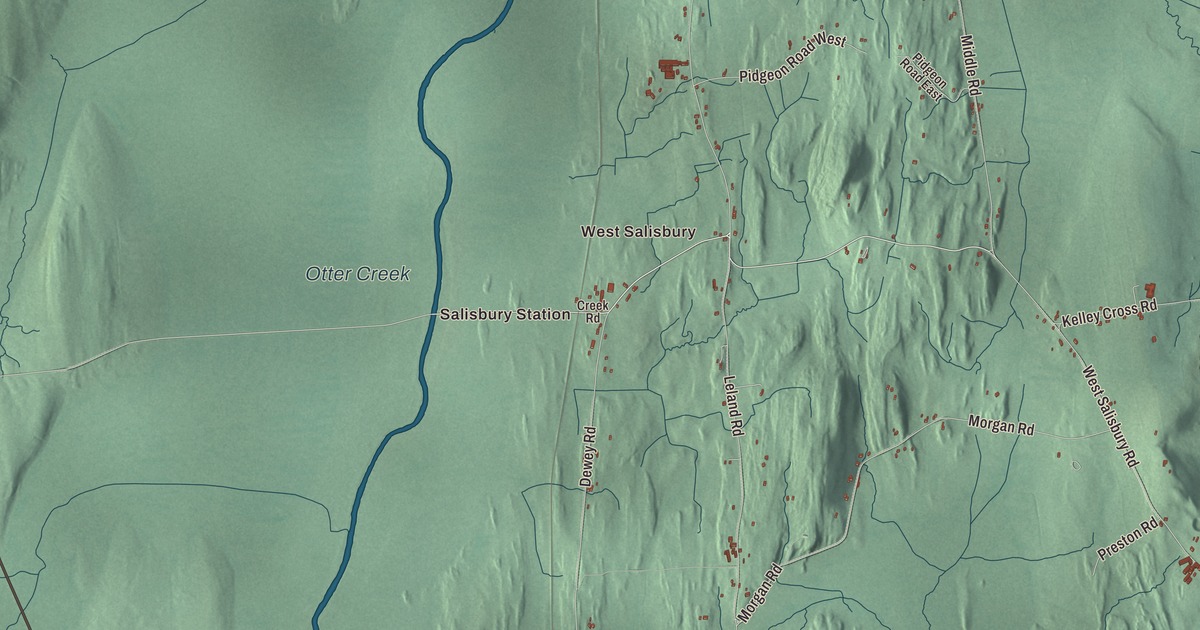 Map of Salisbury, Vermont