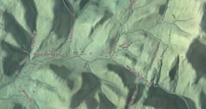Close-up of the Sandgate, Vermont aerial map