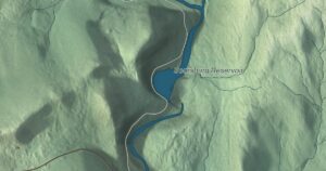 Close-up of the Searsburg, Vermont aerial map