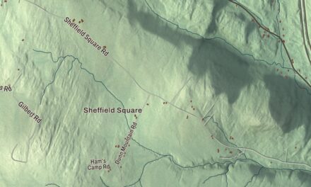 Map of Sheffield, Vermont