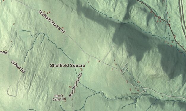 Map of Sheffield, Vermont
