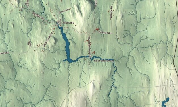 Map of Shoreham, Vermont