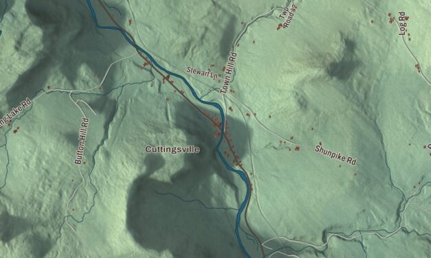 Map of Shrewsbury, Vermont