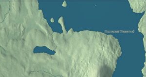 Close-up of the Somerset, Vermont aerial map