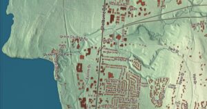 Close-up of the South Burlington, Vermont aerial map