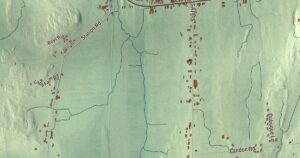 Close-up of the South Hero, Vermont aerial map