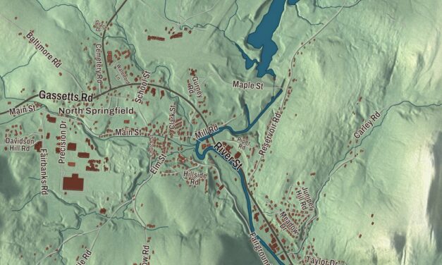 Map of Springfield, Vermont