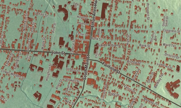 Map of St. Albans Town, Vermont