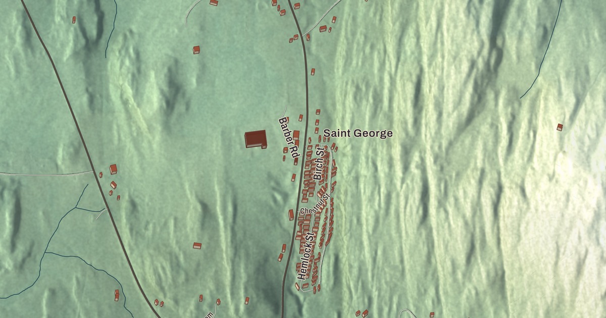 Map of St. George, Vermont