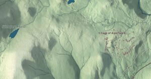 Close-up of the Stamford, Vermont aerial map