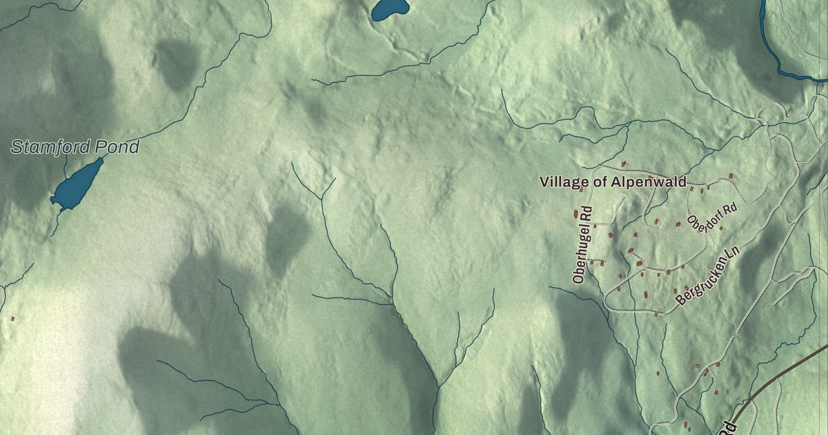 Map of Stamford, Vermont