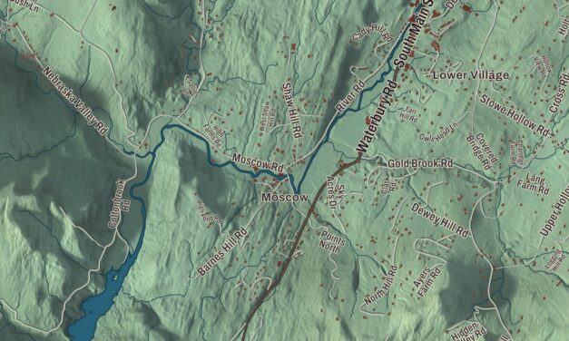 Map of Stowe, Vermont