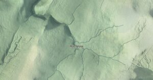 Close-up of the Sunderland, Vermont aerial map