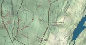 Close-up of the Swanton, Vermont aerial map