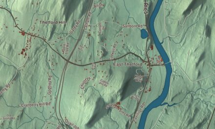 Map of Thetford, Vermont