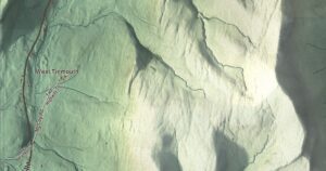 Close-up of the Tinmouth, Vermont aerial map
