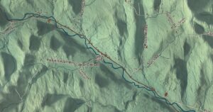 Close-up of the Topsham, Vermont aerial map