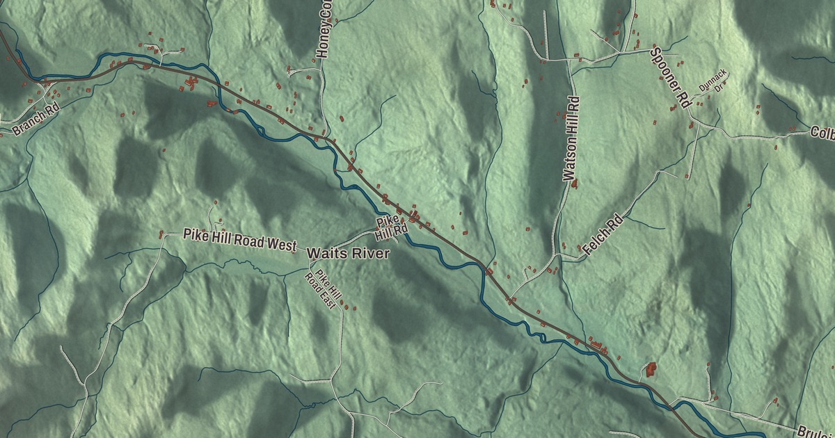 Map of Topsham, Vermont
