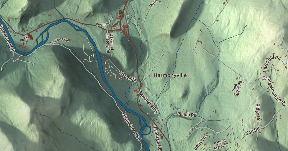 Map of Townshend, Vermont