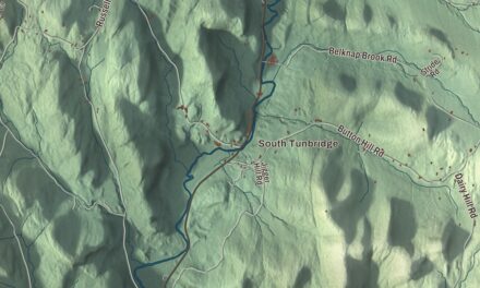 Map of Tunbridge, Vermont