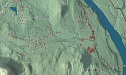 Map of Vernon, Vermont