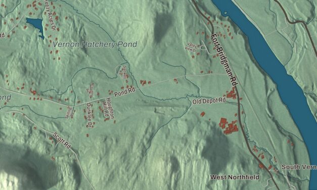 Map of Vernon, Vermont
