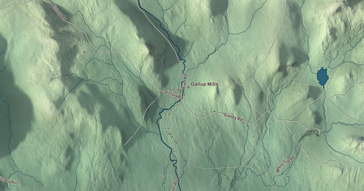 Map of Victory, Vermont