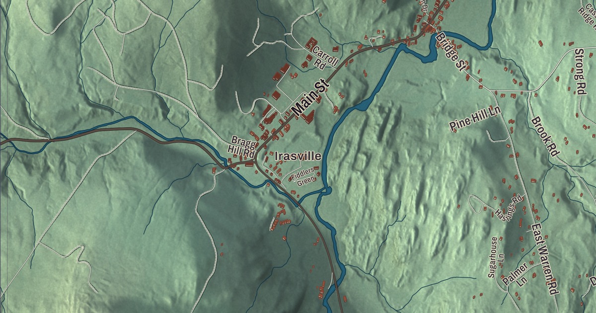 Map of Waitsfield, Vermont