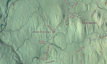 Map of Walden, Vermont