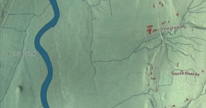 Close-up of the Waltham, Vermont aerial map