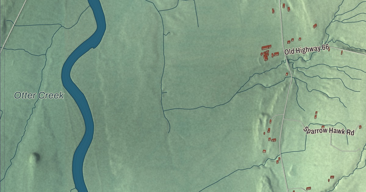 Map of Waltham, Vermont