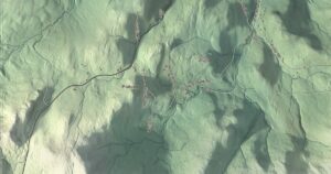 Close-up of the Wardsboro, Vermont aerial map