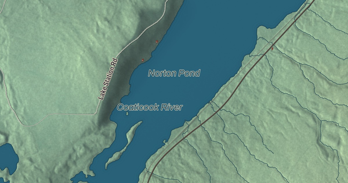 Map of Warren’s Gore, Vermont