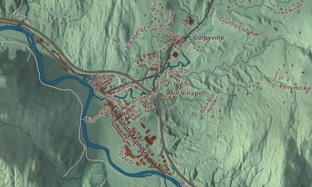Map of Waterbury, Vermont