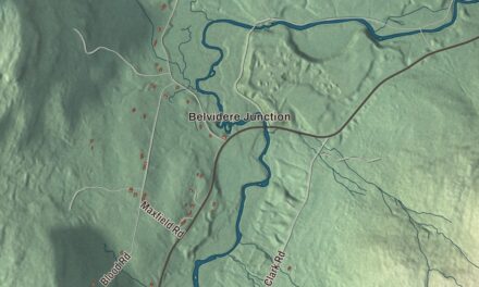 Map of Waterville, Vermont
