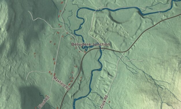 Map of Waterville, Vermont