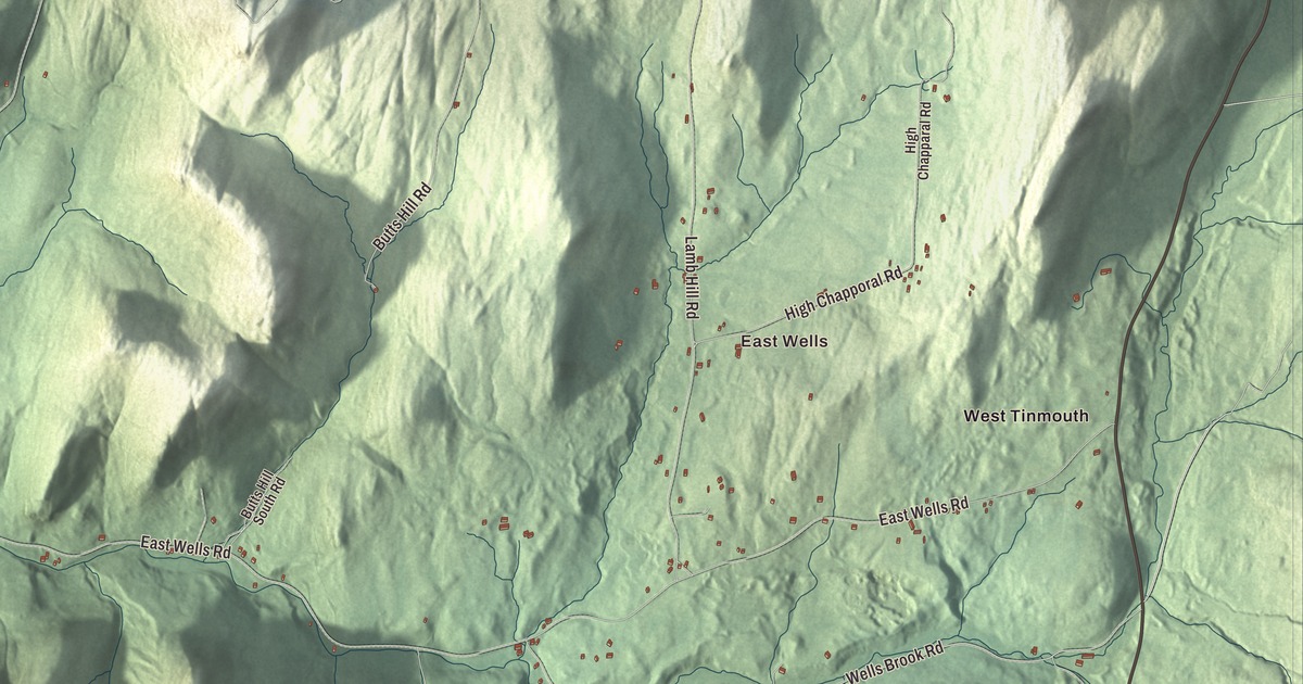 Map of Wells, Vermont