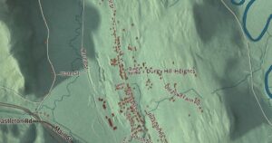 Close-up of the West Rutland, Vermont aerial map