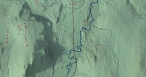 Close-up of the Westfield, Vermont aerial map