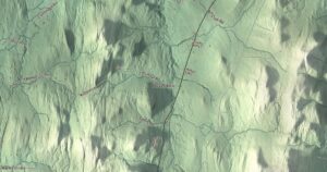 Close-up of the Westford, Vermont aerial map