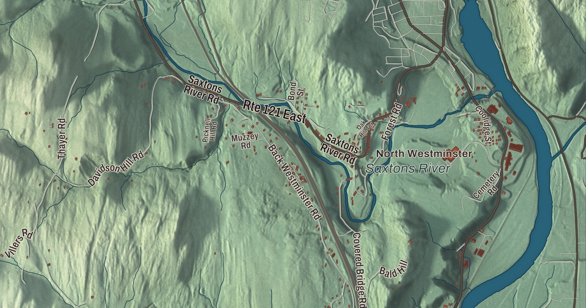 Map of Westminster, Vermont