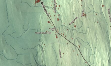 Map of Weybridge, Vermont