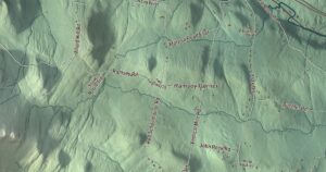 Close-up of the Wheelock, Vermont aerial map