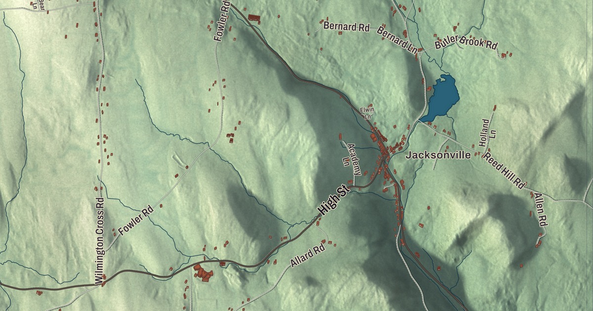 Map of Whitingham, Vermont
