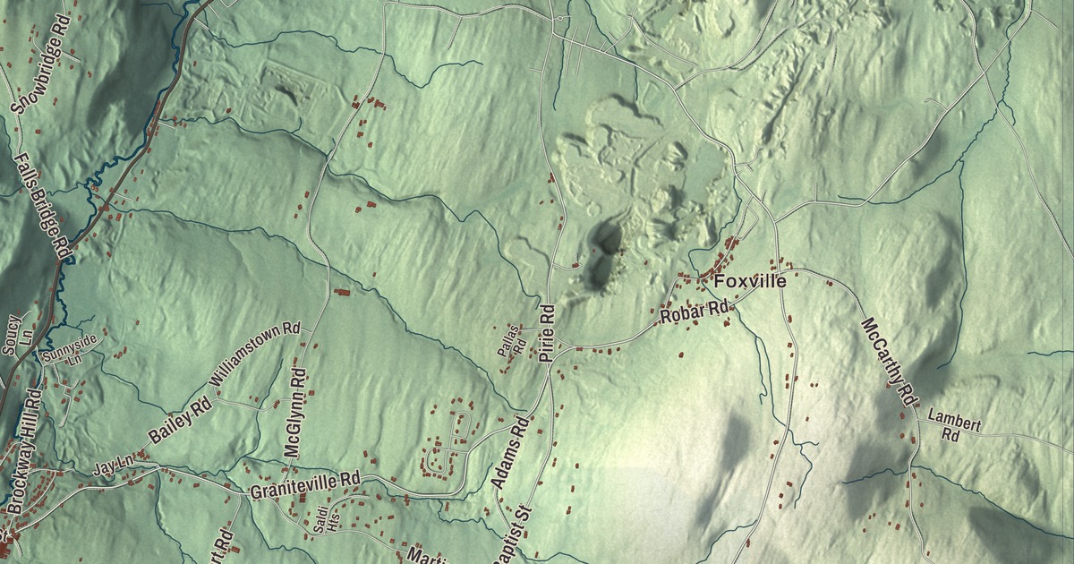 Map of Williamstown, Vermont