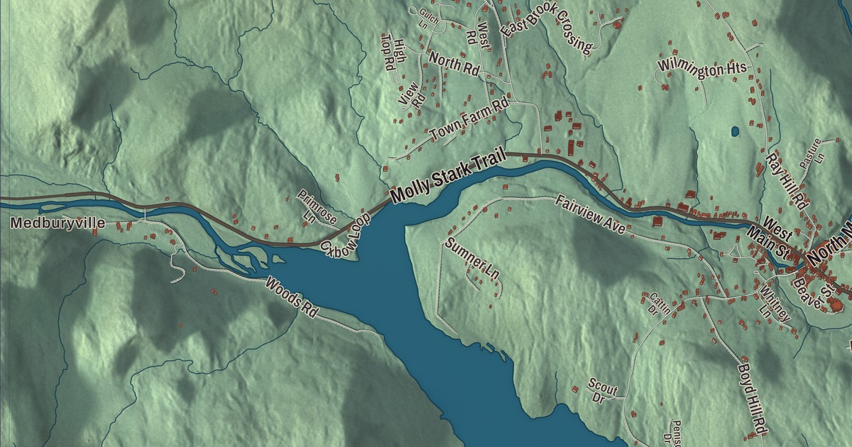 Map of Wilmington, Vermont