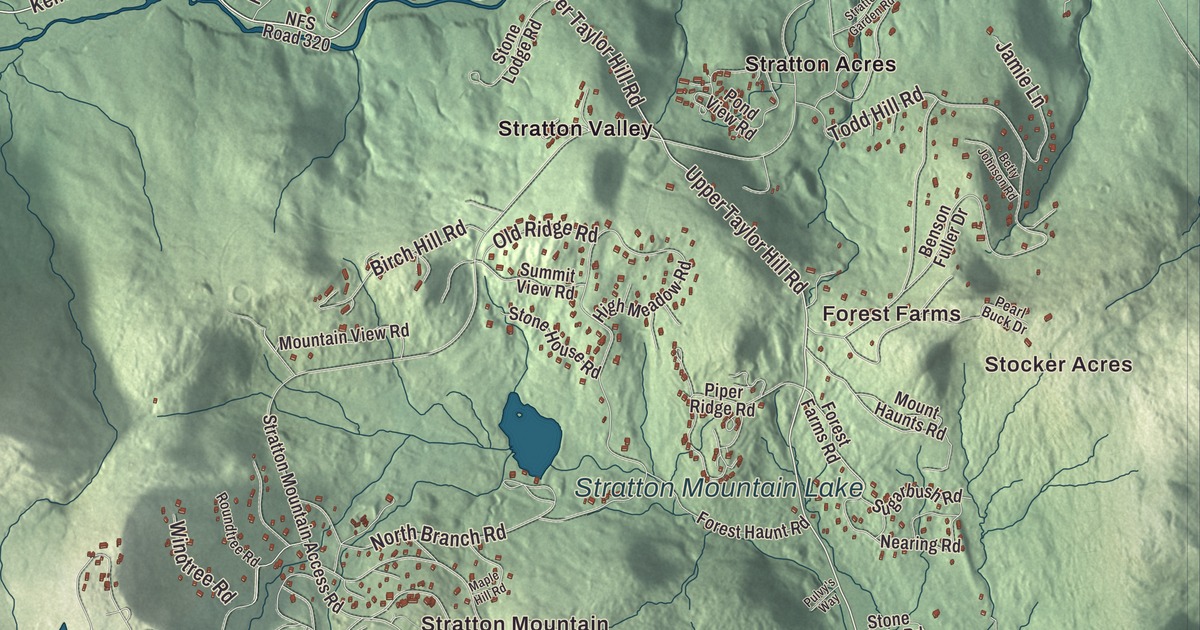Map of Winhall, Vermont