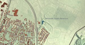 Close-up of the Winooski, Vermont aerial map