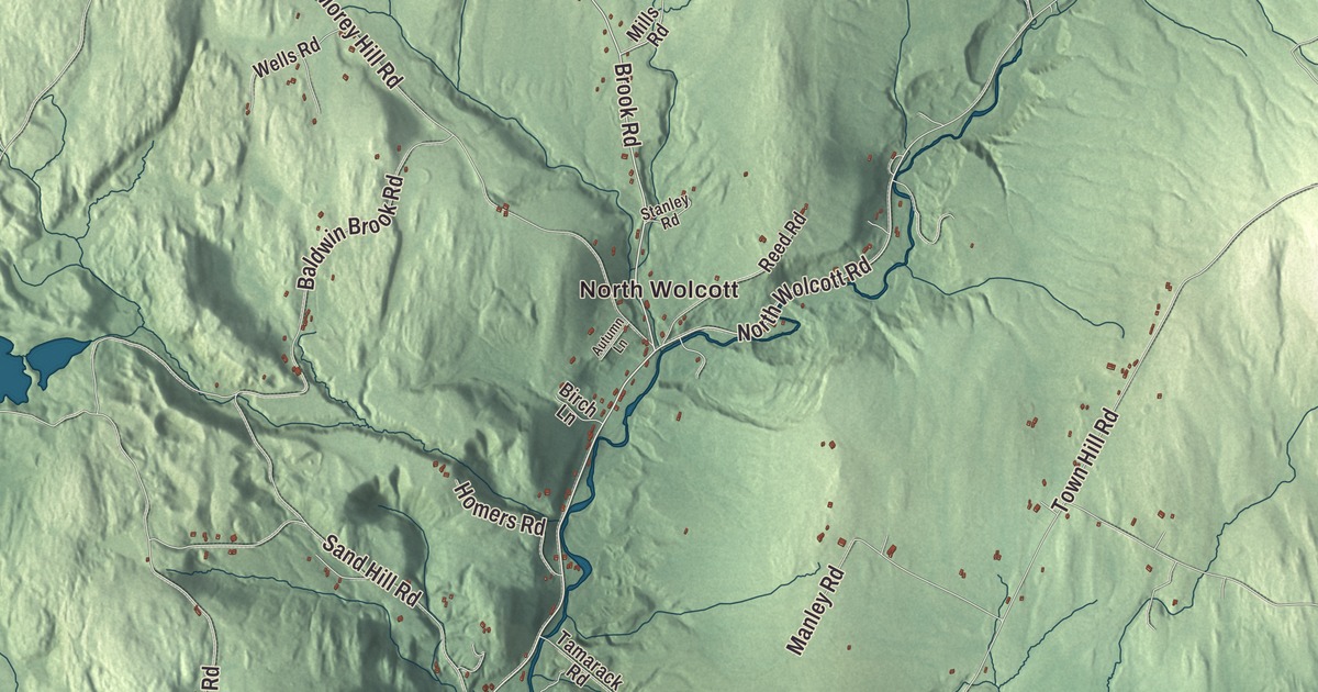 Map of Wolcott, Vermont