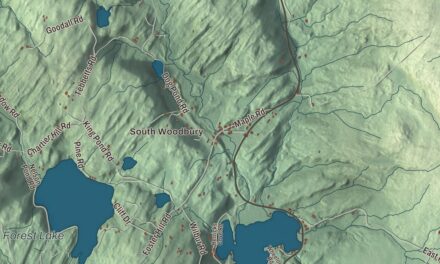 Map of Woodbury, Vermont